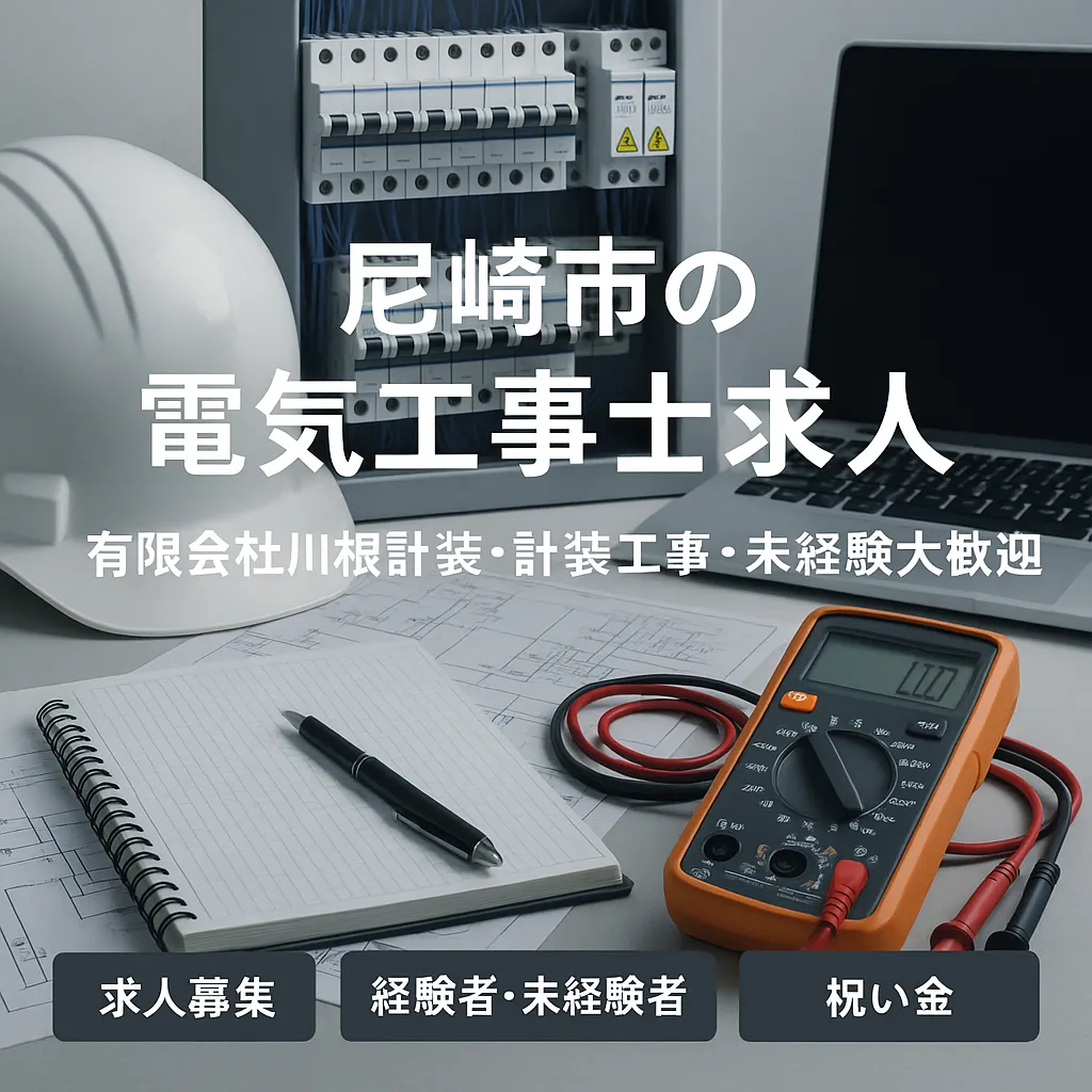 尼崎市の電気工事士求人｜有限会社川根計装・計装工事・未経験大歓迎