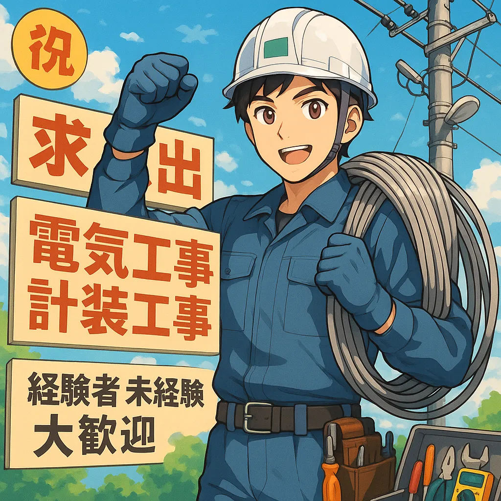 2026年4月 関西の電気工事士・計装工事求人募集 有限会社川根計装