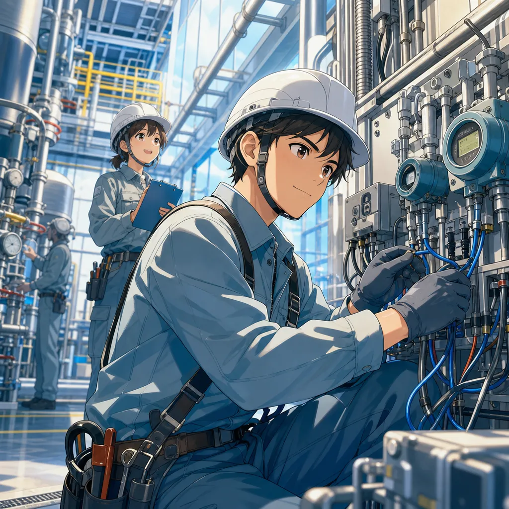 センサー配線から始める計装工事の電気工事士求人募集